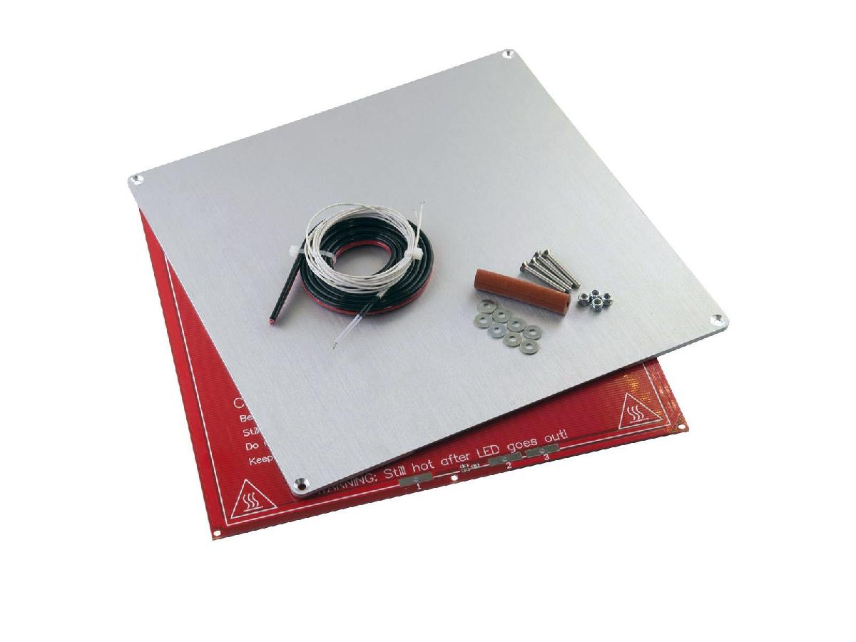 Placa de Construcao de Aluminio para Impressora 3D MK2B com Aquecedor PCB, Tamanho 220x220mm