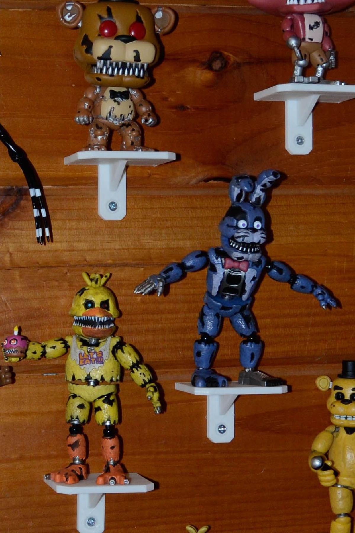 Prateleira colecionavel pequena para figuras POP ou de acao