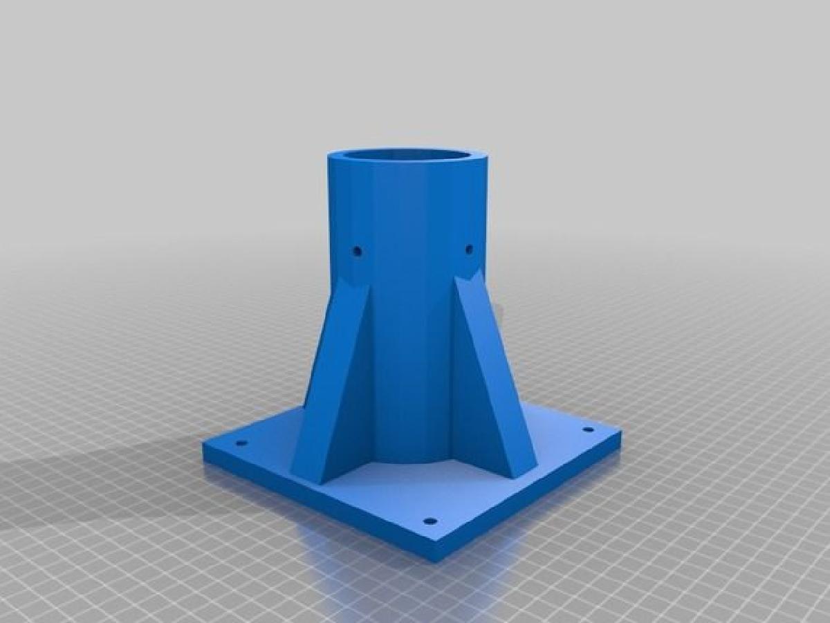 base de poste de paisagismo para concreto