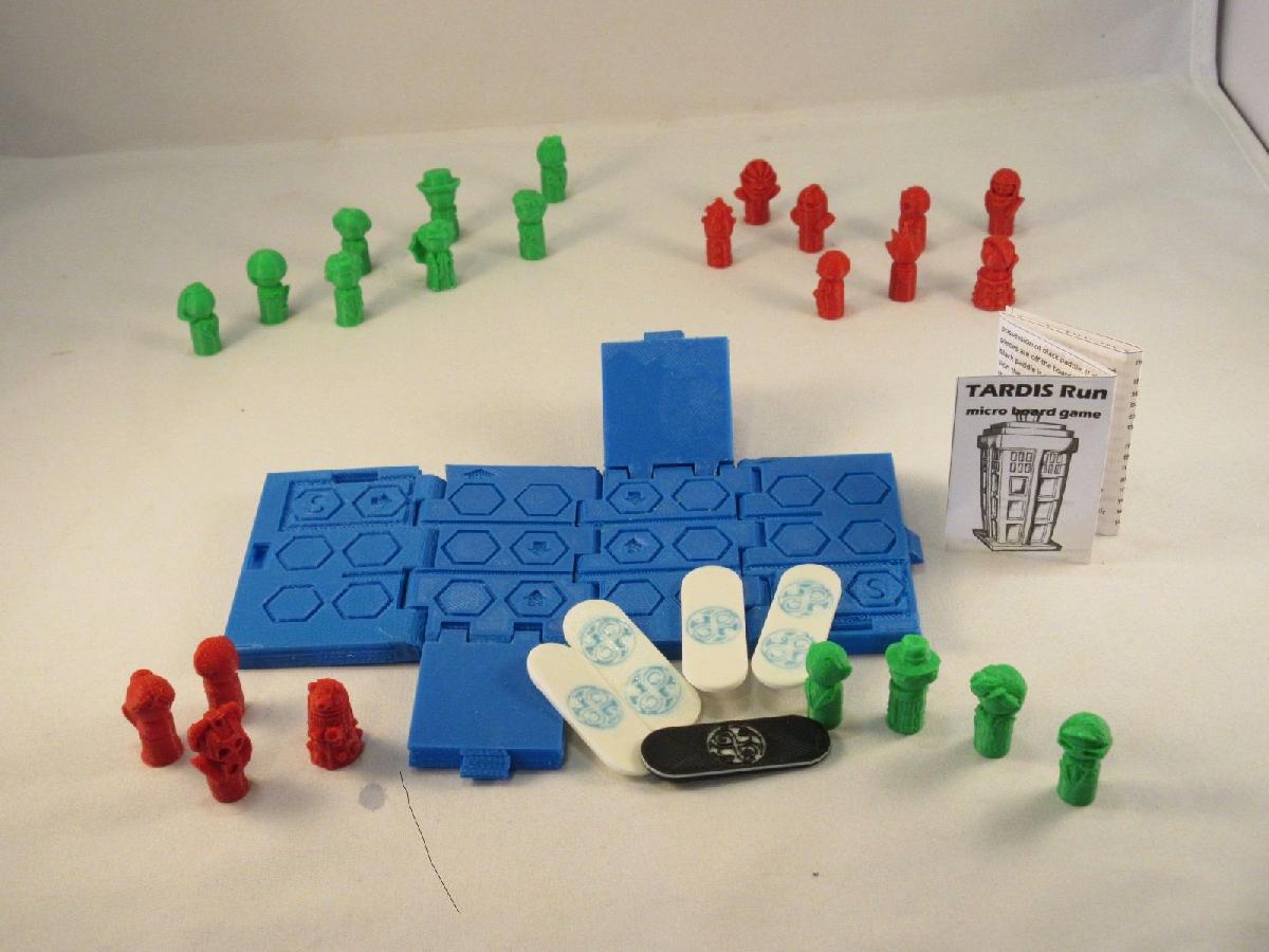 Jogo de tabuleiro TARDIS   Imprimir em partes tabuleiro