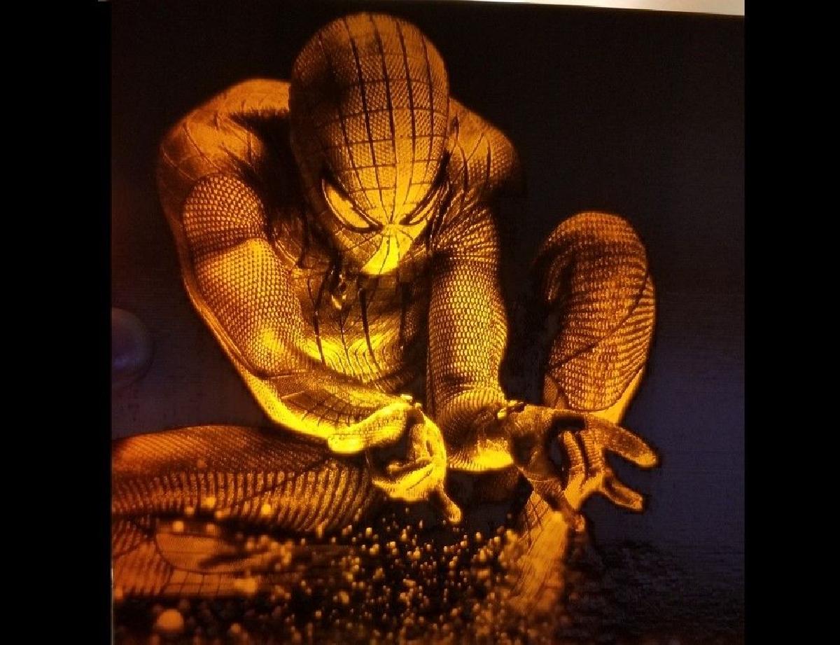 Litofania do Homem Aranha