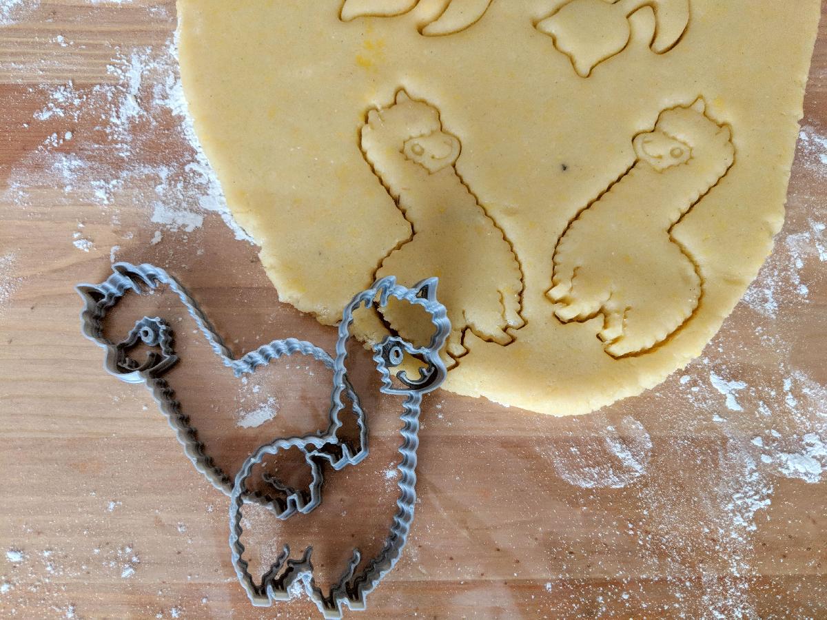 Cortador de biscoitos de lhama bonito