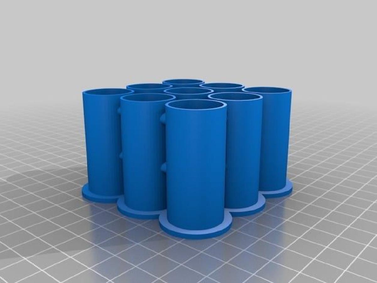 Suporte para tubos de ensaio parametrico