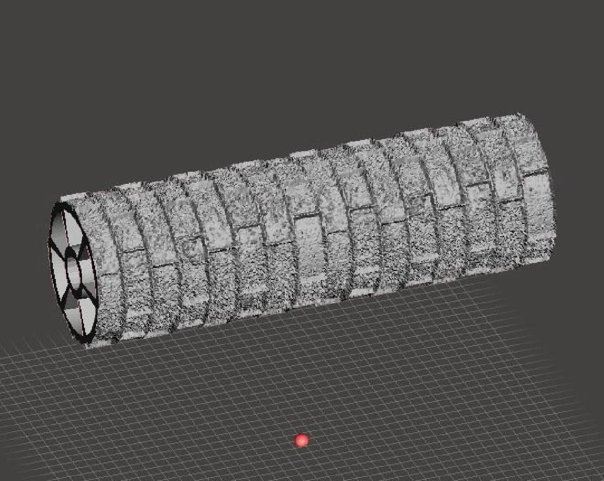 Textura continua de pedra de castelo regular para rolo de 6 de largura