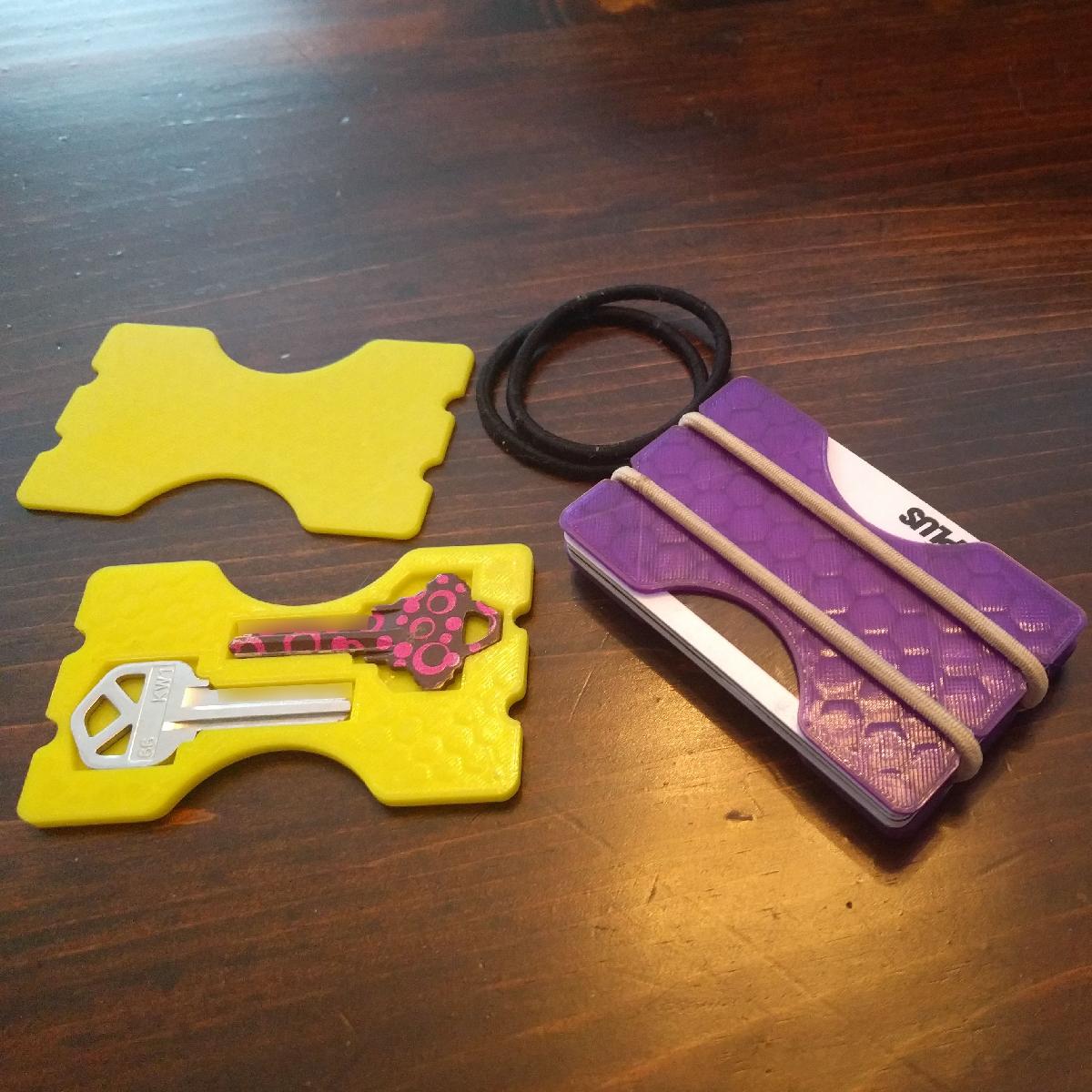 Carteira Slim com Suporte para Chaves