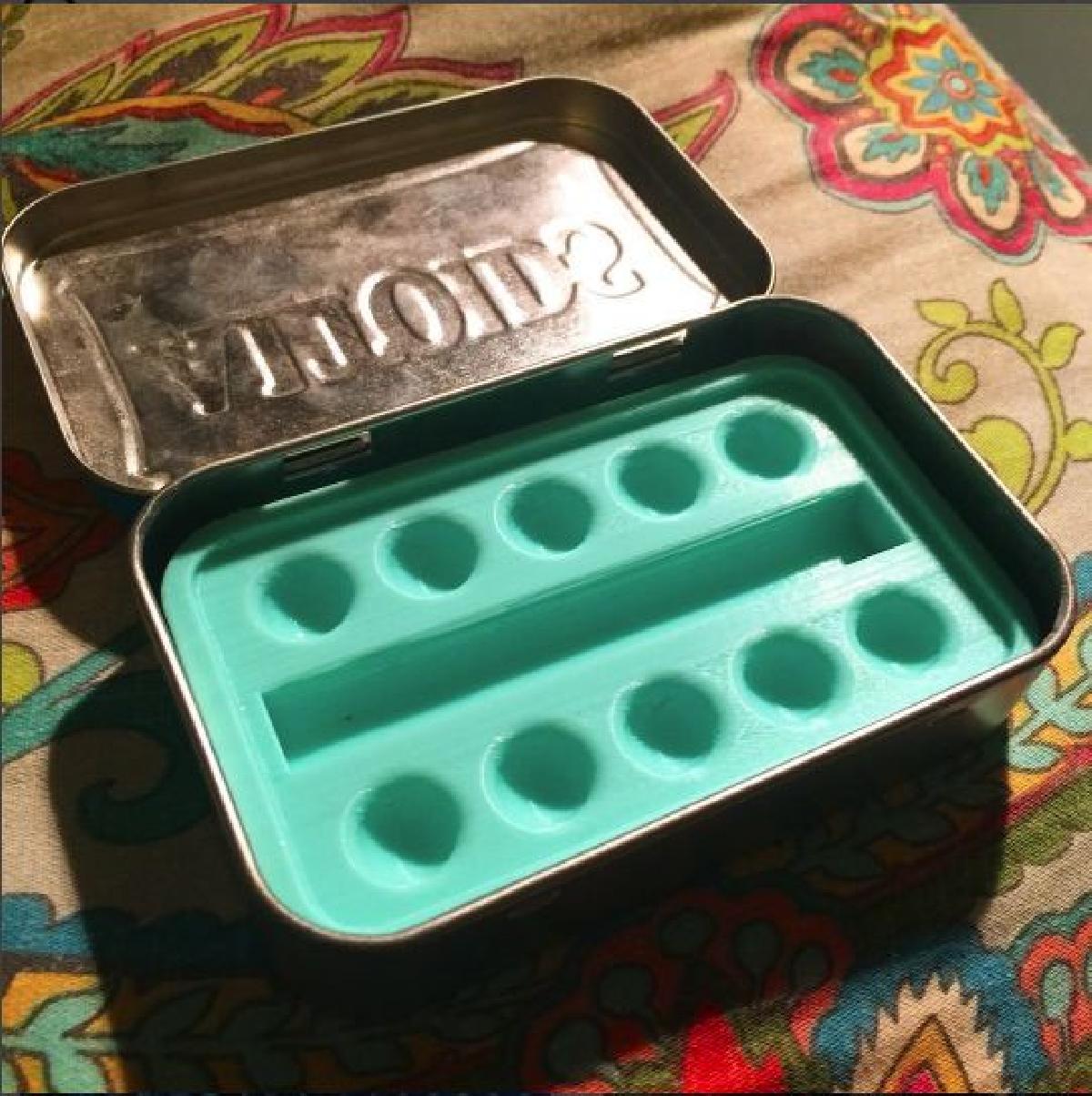 Paleta de aquarela de lata Altoid