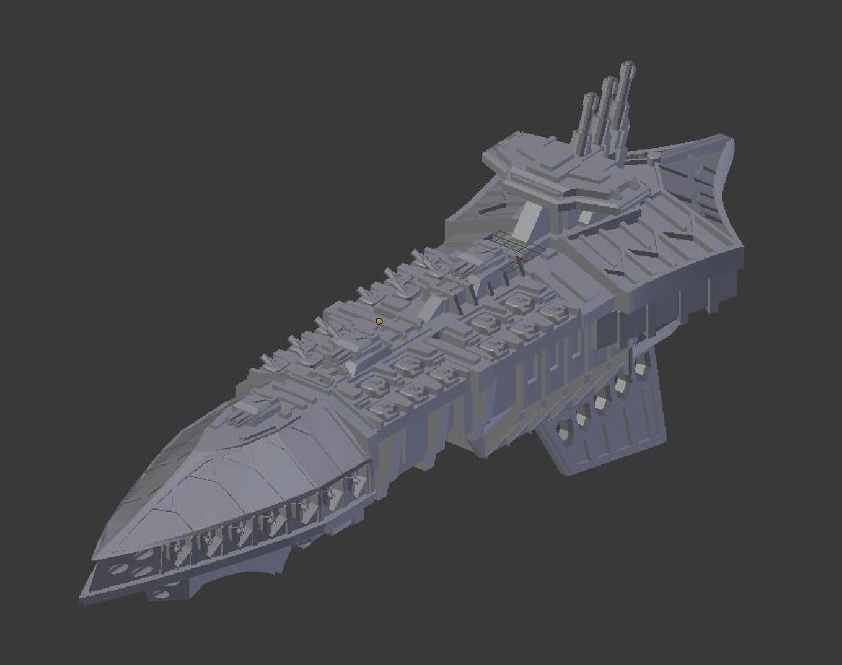 Cruzador grandioso da classe Repulsive de Battlefleet Gothic