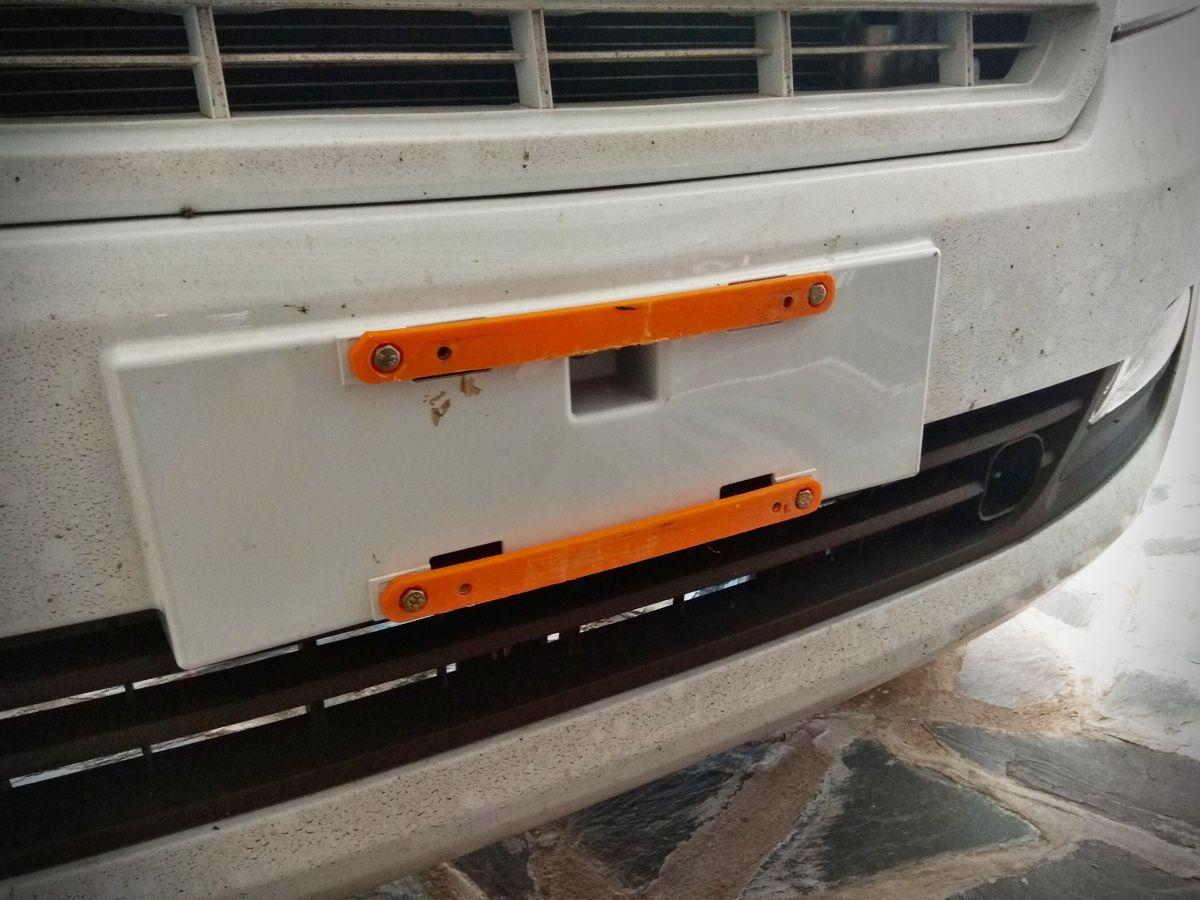 Adaptador para chapa de dominio automotor
