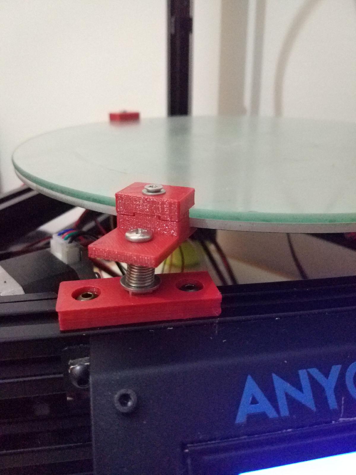 Suporte de cama Spring Delta/kossel para barra 2020