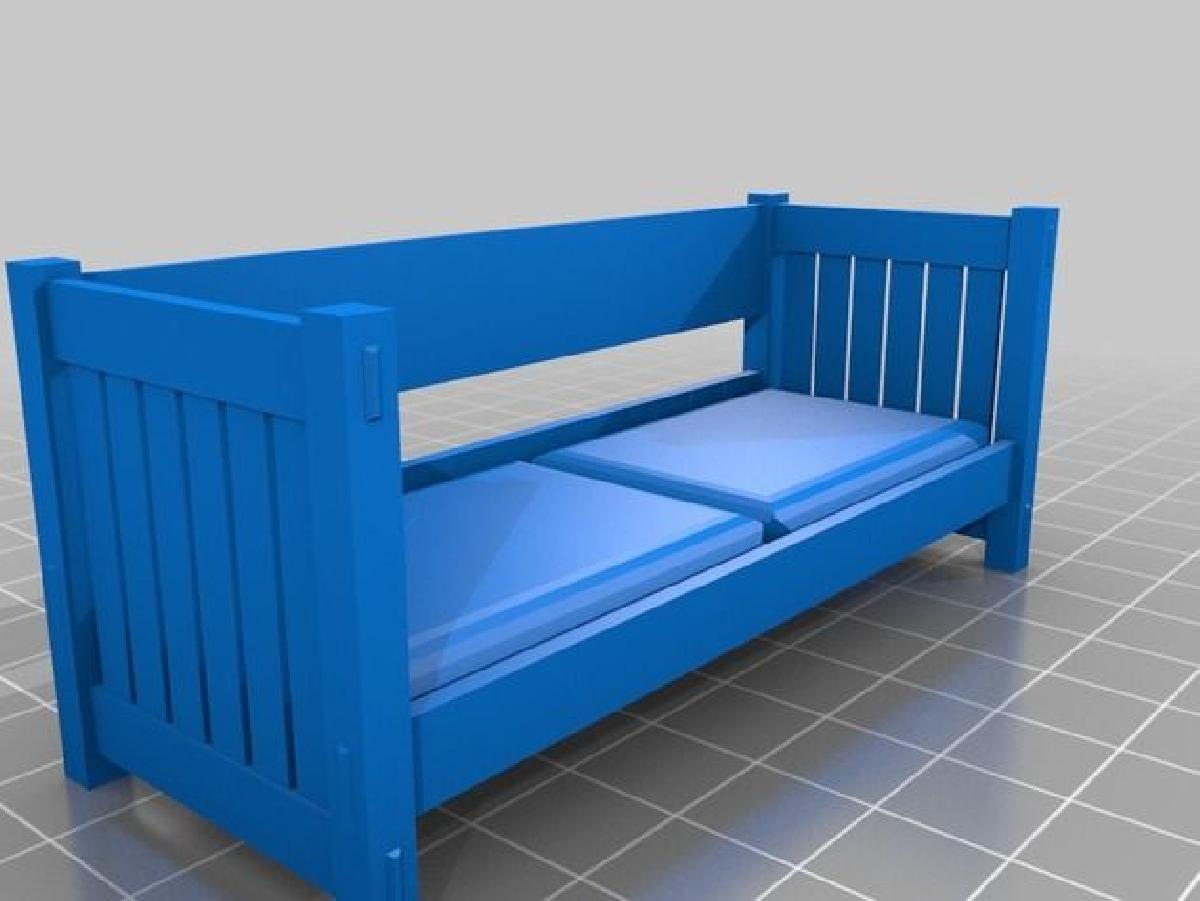 Sofa estilo missao escala 1:24