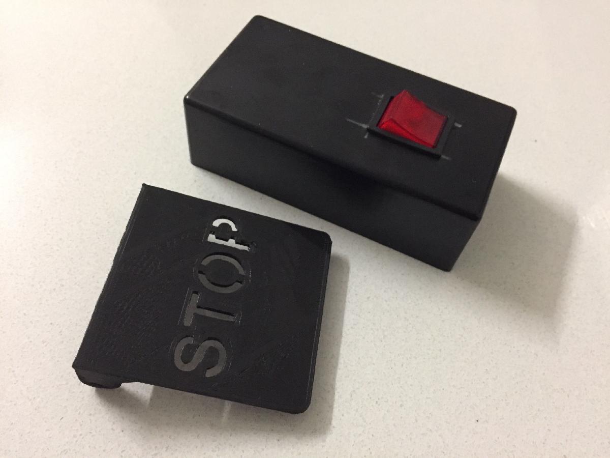 Pa de parada de ferramenta eletrica de seguranca