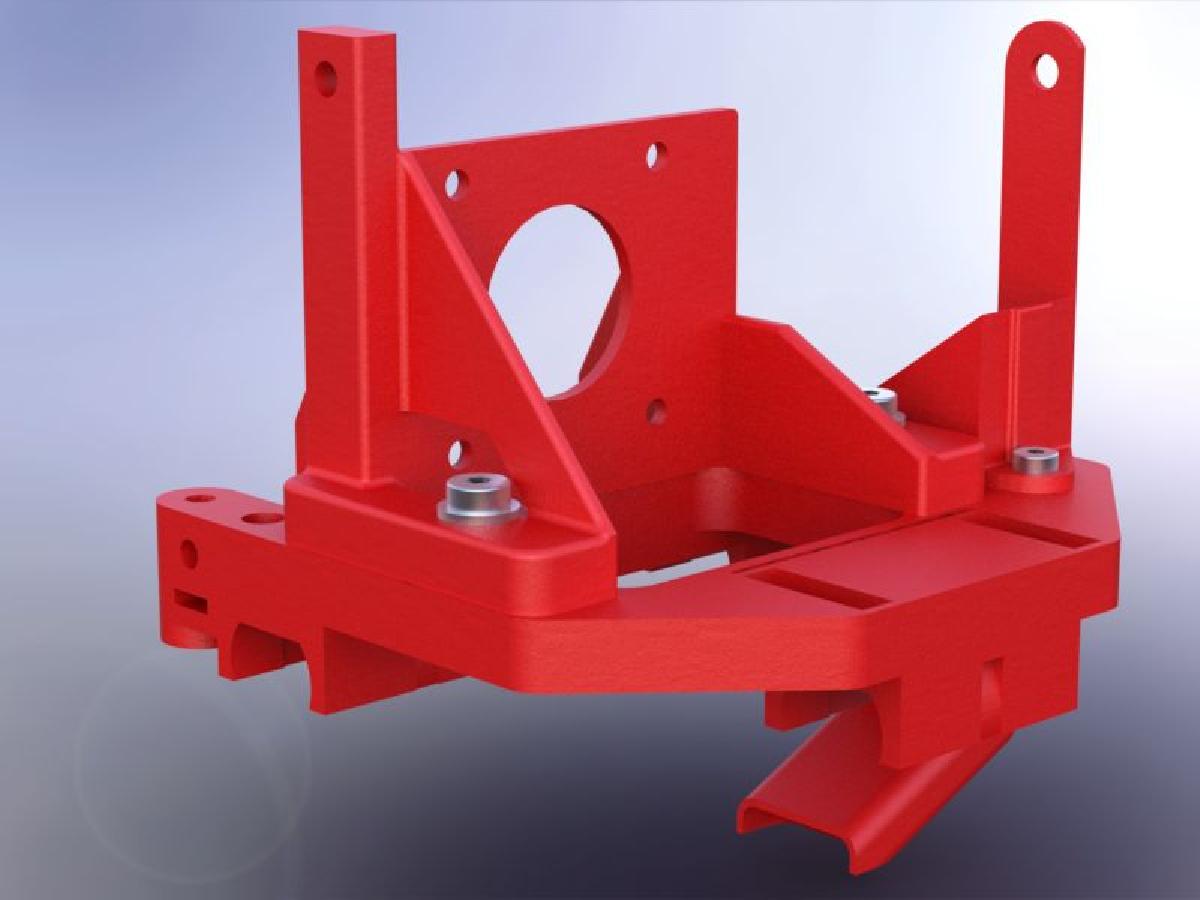 suporte completo do extrusor Mendel90 E3D Titan