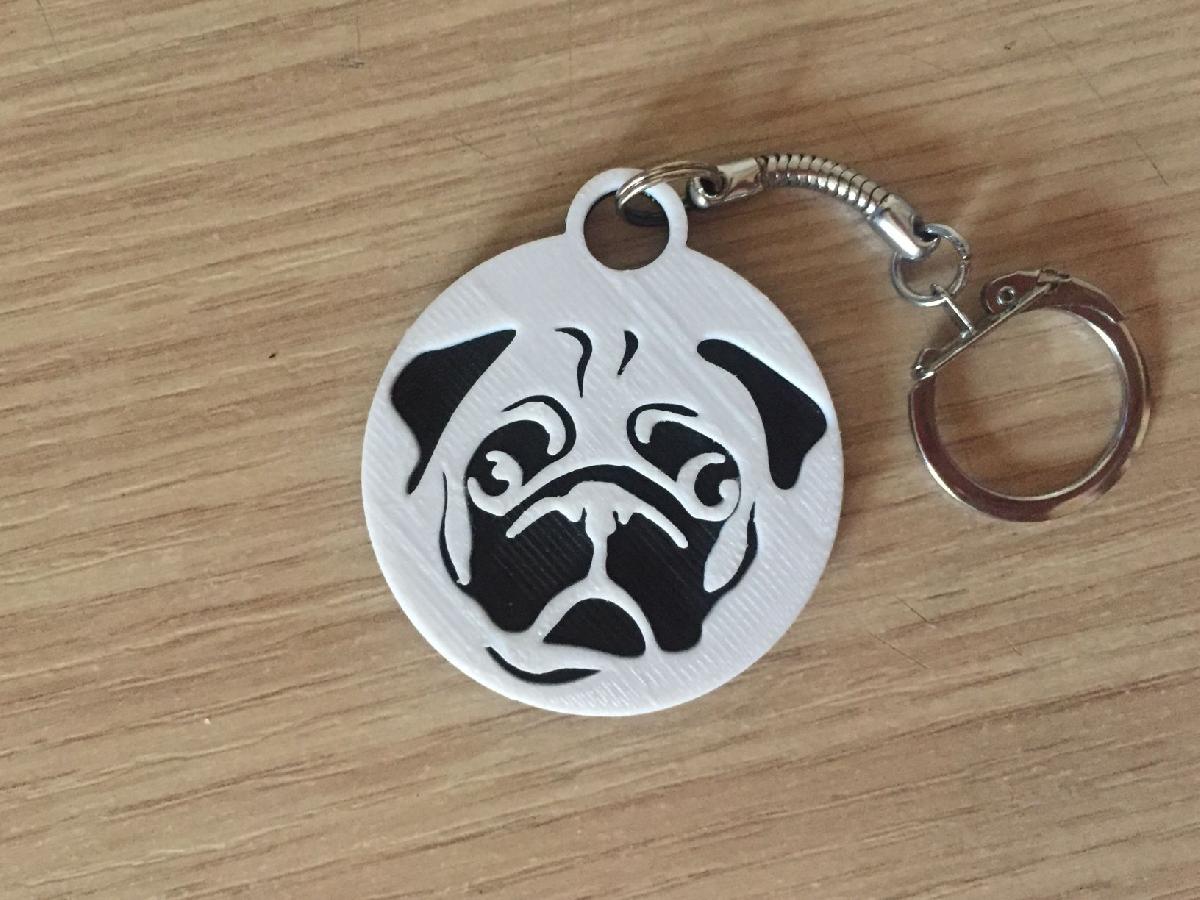 Chaveiro de Pug