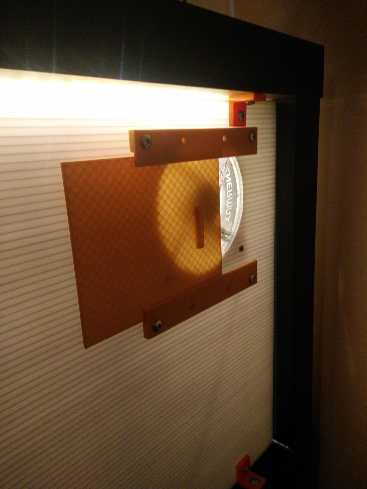 Porta deslizante com ventilador de 120mm