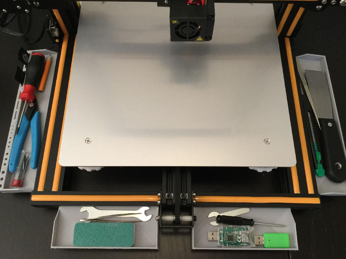Sistema de Bandeja de Ferramentas Modular para Impressora 3D Creality CR 10