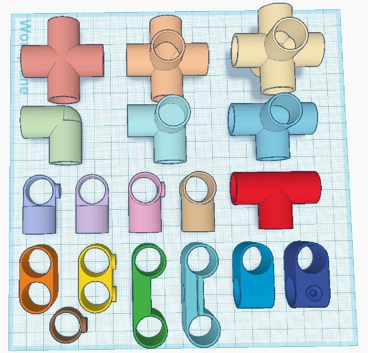 Blocos de Construcao de Conduite de 16mm