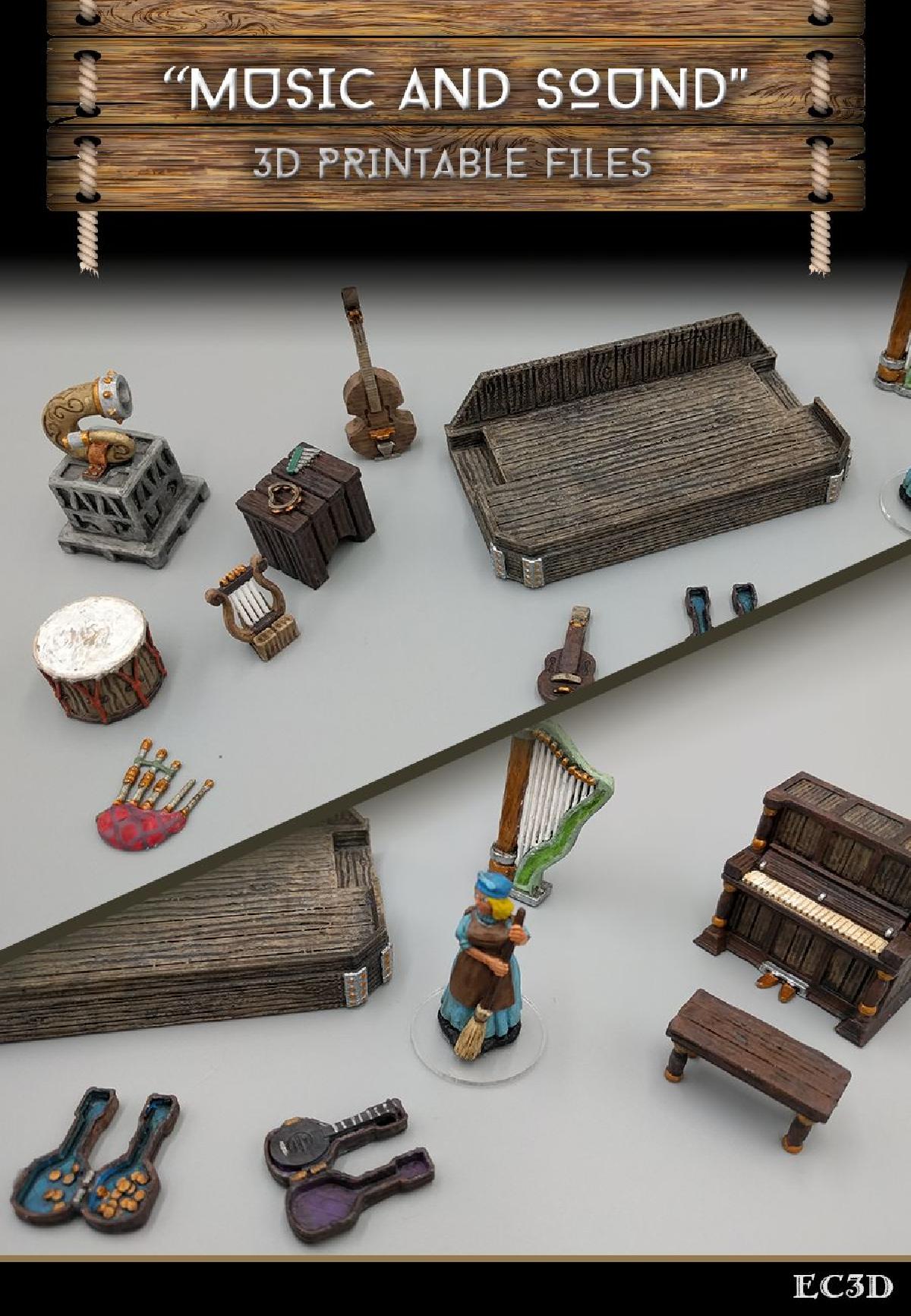 Musica e Som   Jogos de 28mm   Itens de Amostra
