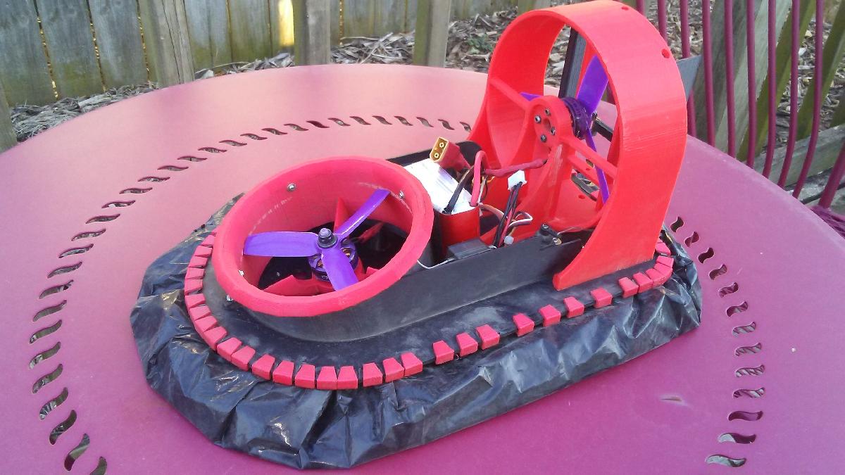 Hovercraft de Corrida R/C Sem Escovas