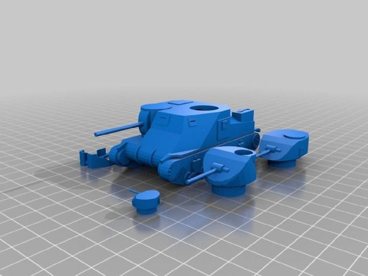 M3 Lee [Tanque Medio Americano] (com torre do M3 Grant + escudos de areia)