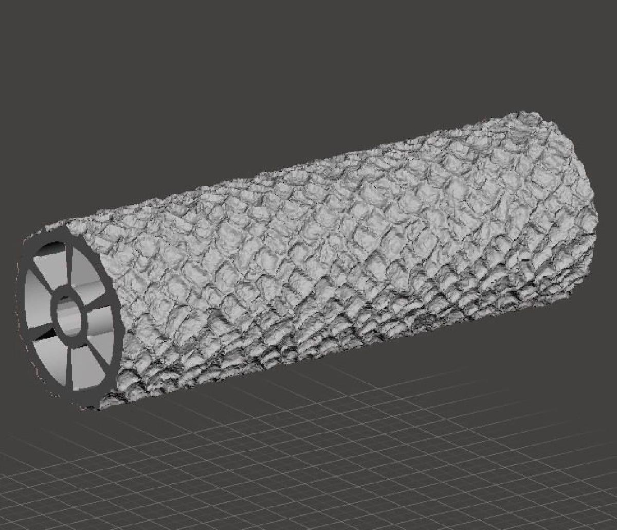 Textura de paralelepipedo sem emenda rolo de massa 6 de largura