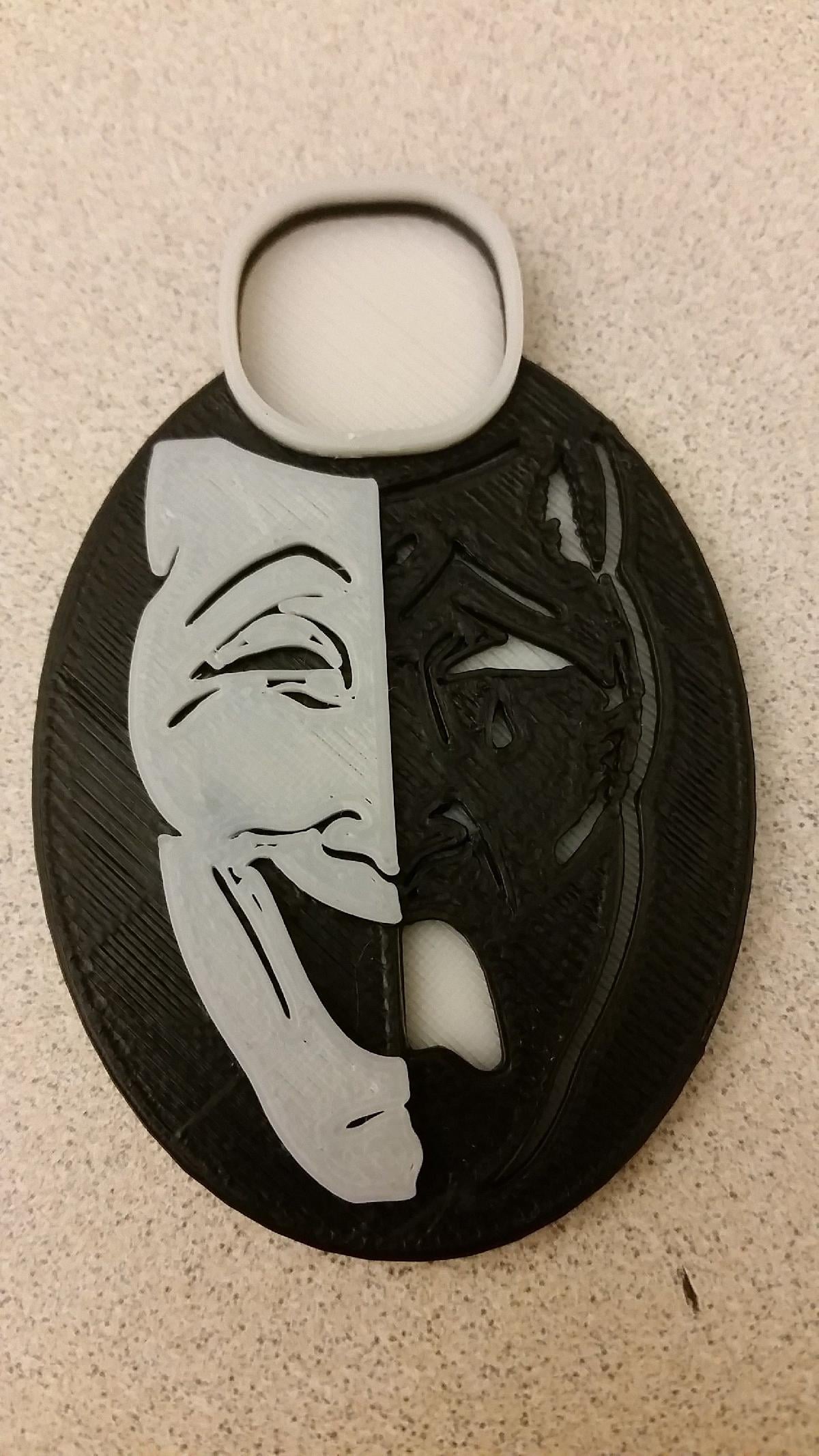 Token de Espirito Preto/Branco MTG