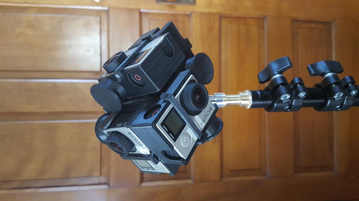 Suporte Esferico GoPro Hero 3/4 V2 Remix