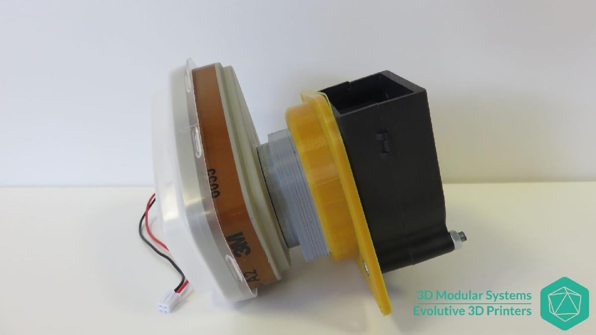 Sistema de filtro de gas para fumos de ABS (purificador de ar)