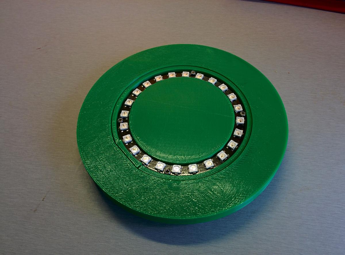 Base da Lampada Frutal com Anel Neopixel LED