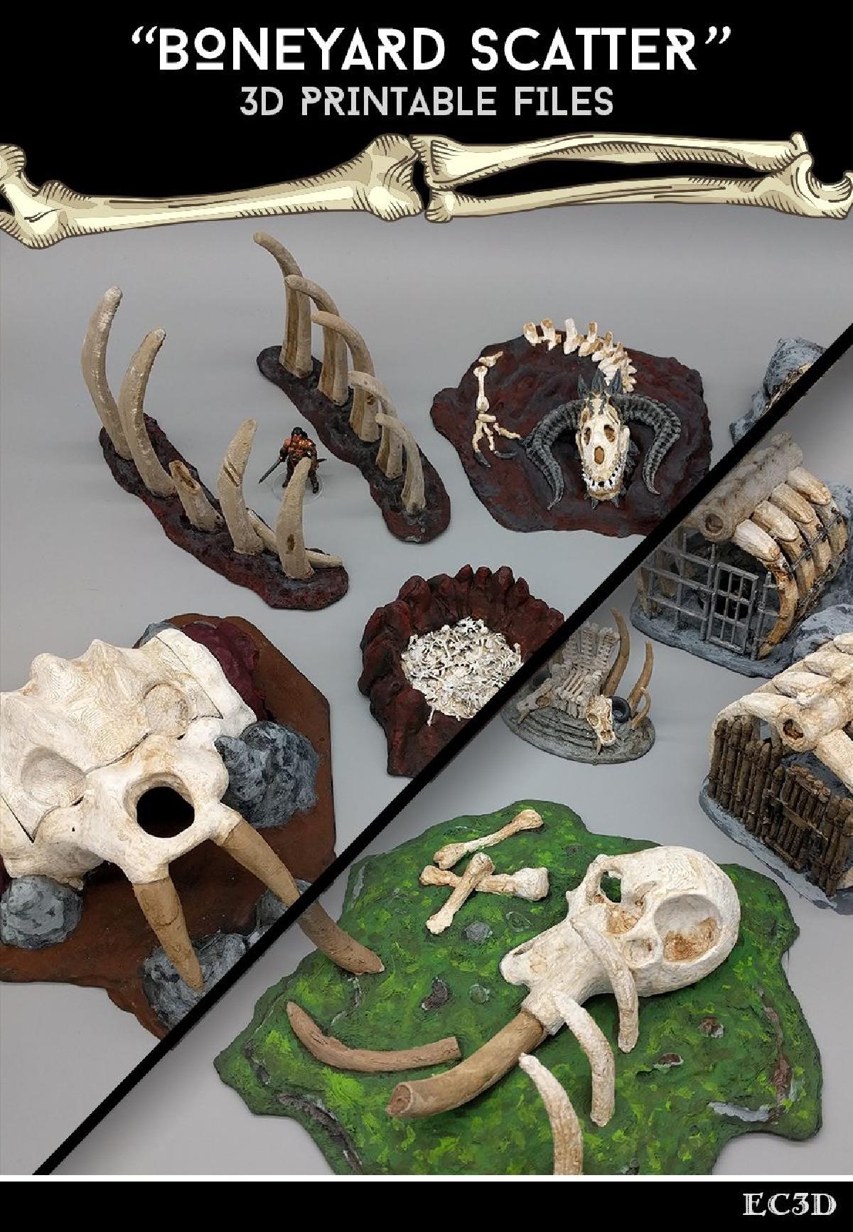 Cemiterio de Ossos   Jogo de 28mm   Item de Amostra