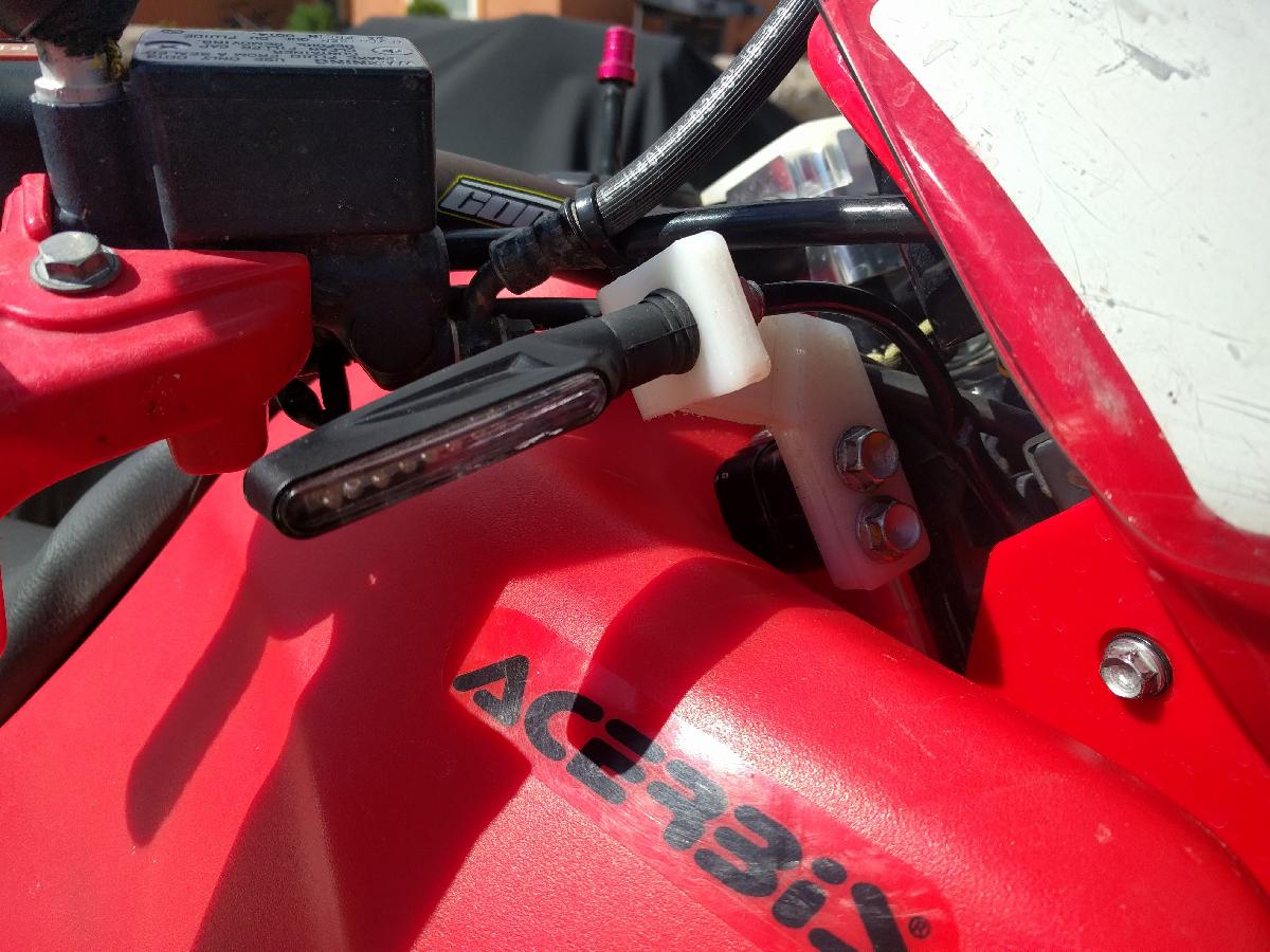 Suporte de Sinalizador Frontal XR650L para Tanque de Mercado Secundario