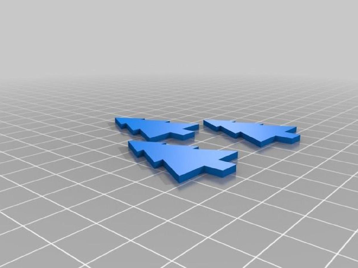Enfeites de Natal Tetraédricos  