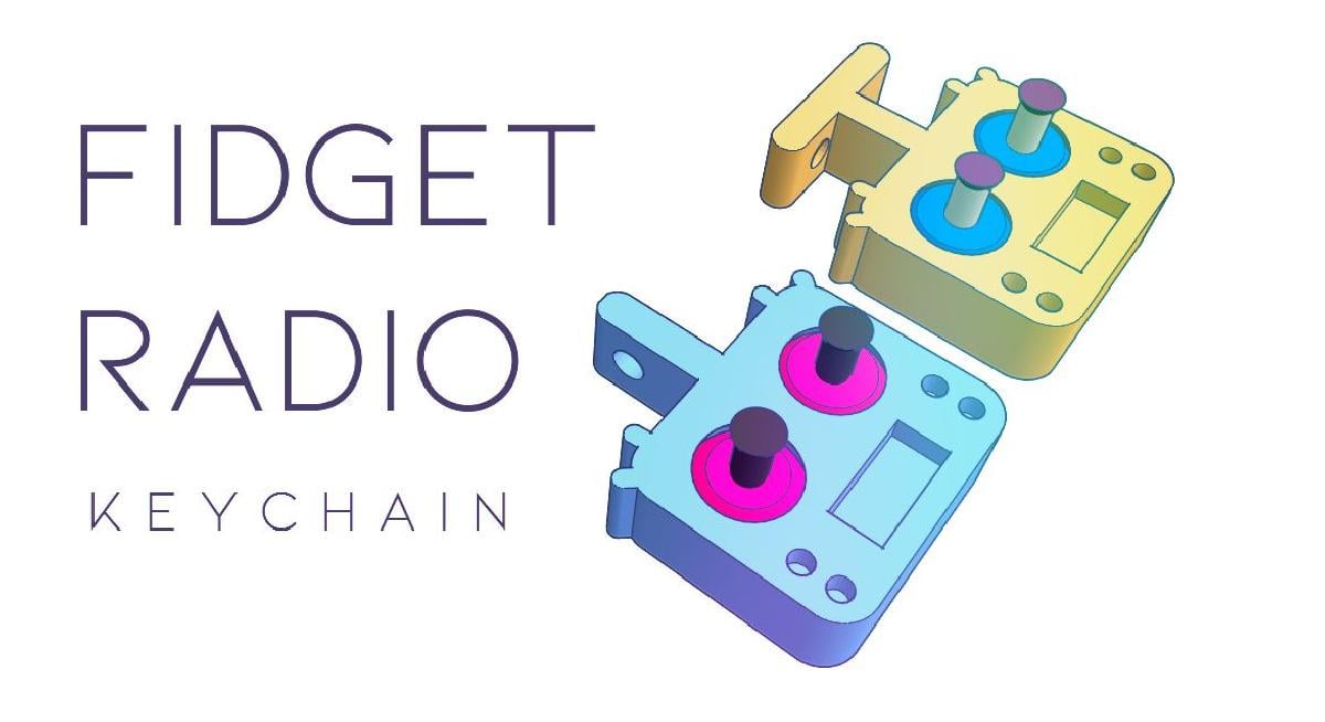 Fidget Radio Chaveiros V3.1