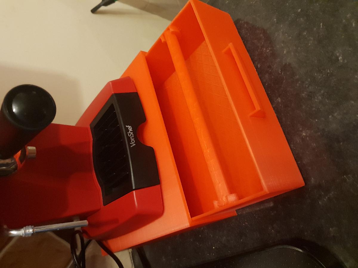 Caixa de batida para maquina de cafe