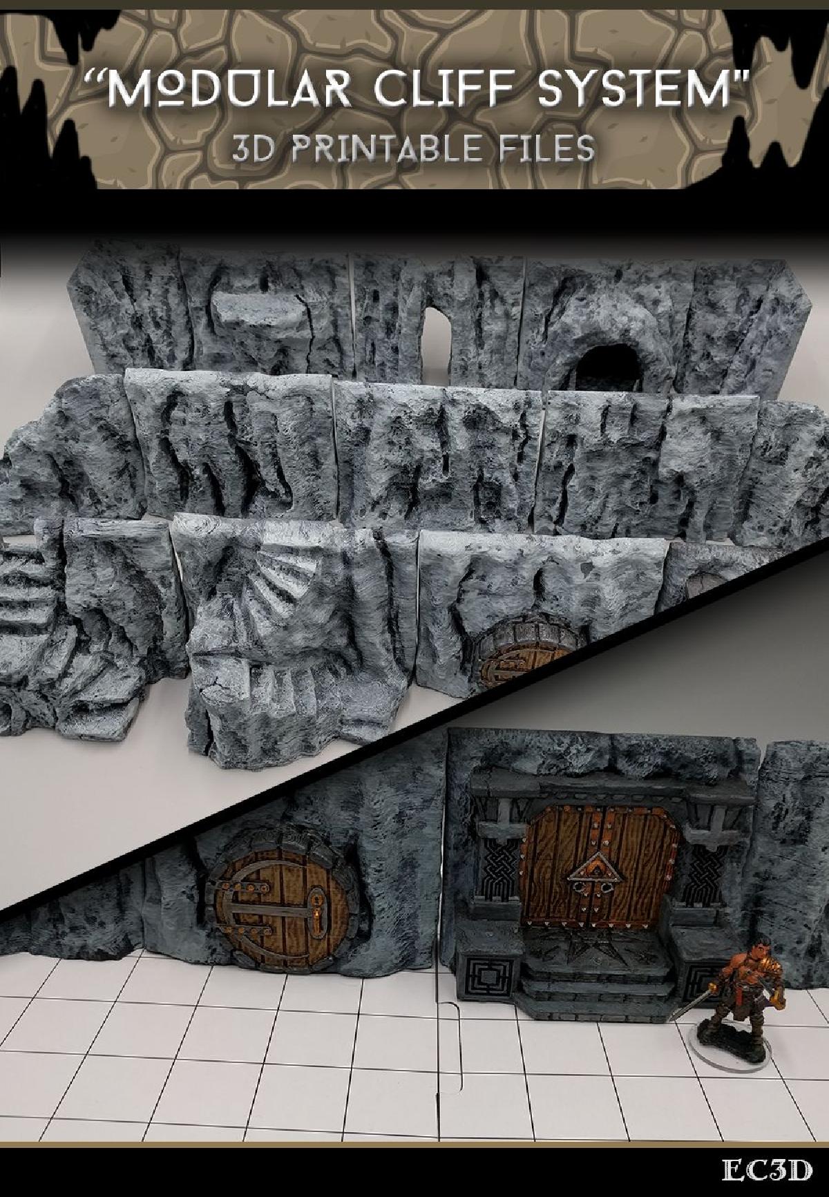 Penhascos Modulares   jogos de 28mm   Itens de Amostra