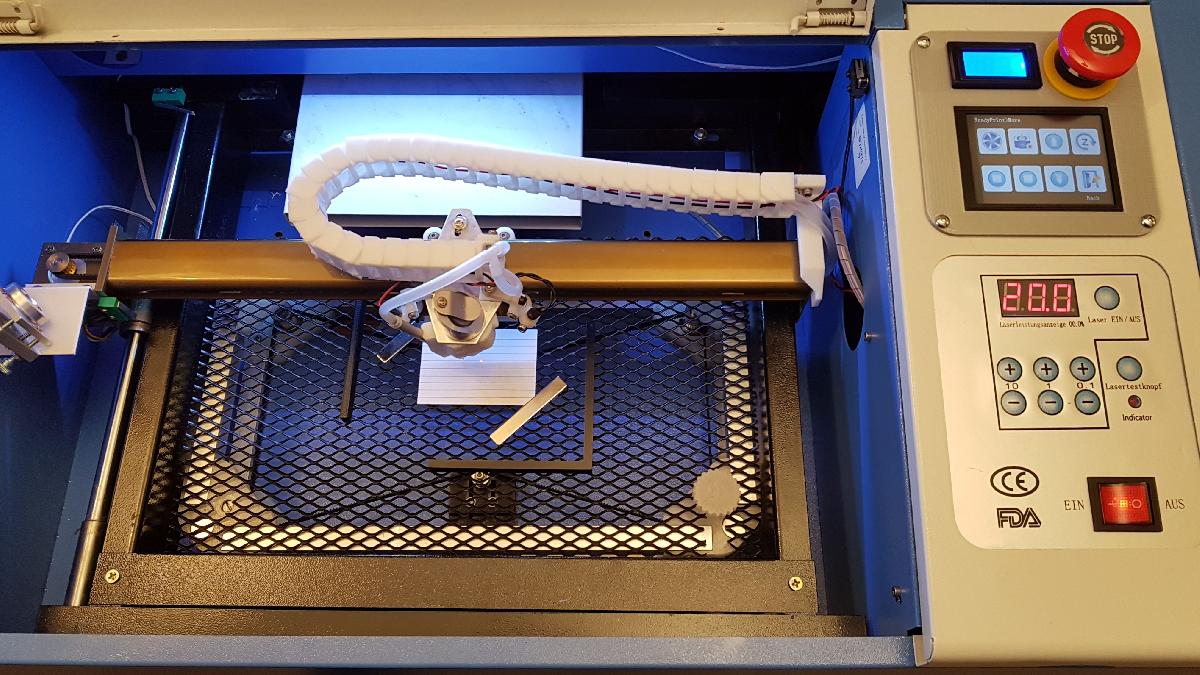 Cama motorizada Z ajustavel para laser chines K40