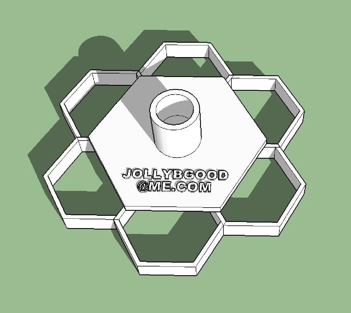 Carimbo de Grade Hexagonal para Argila, Placa de Espuma, Etc.