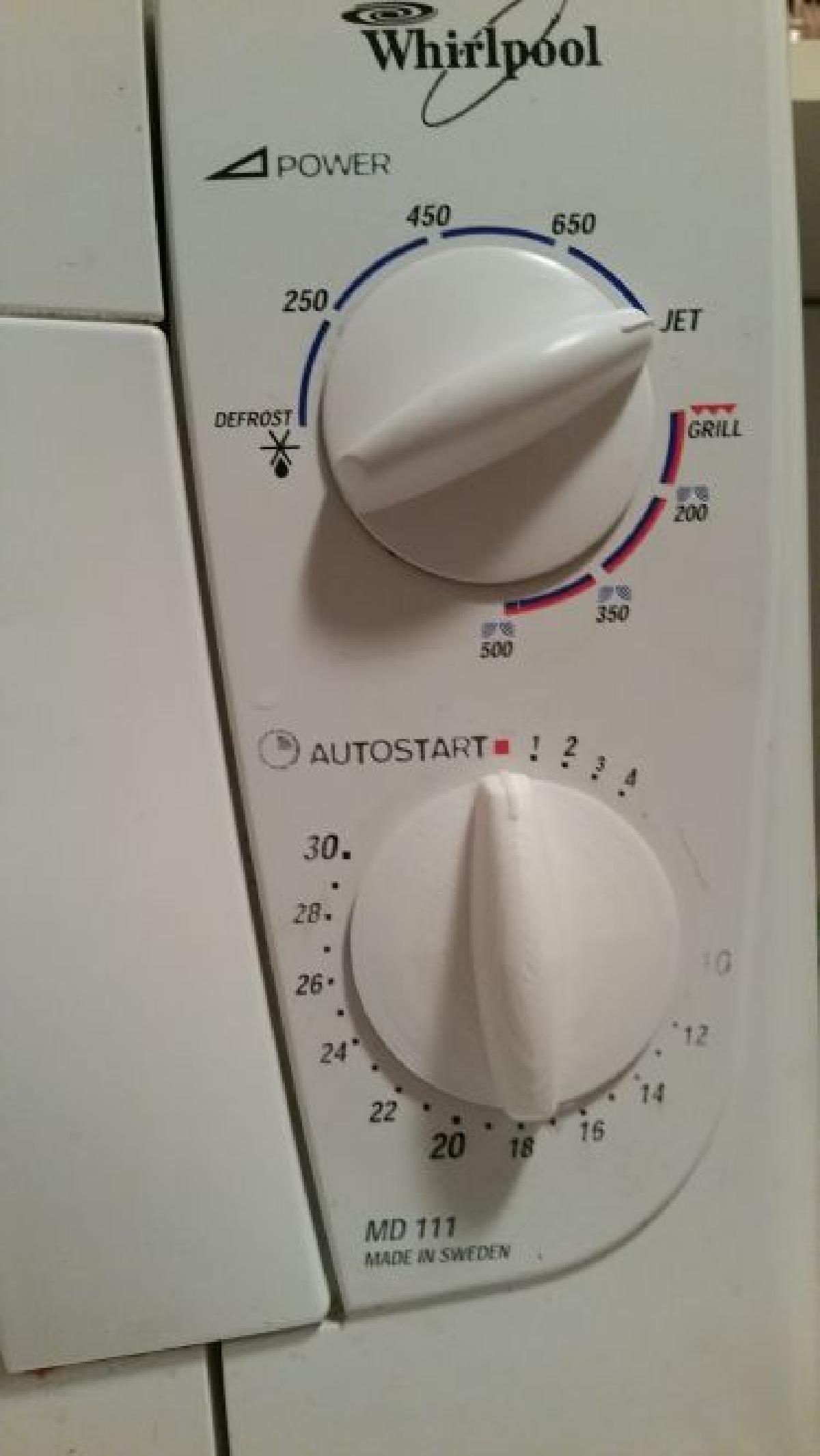 Botao do micro ondas