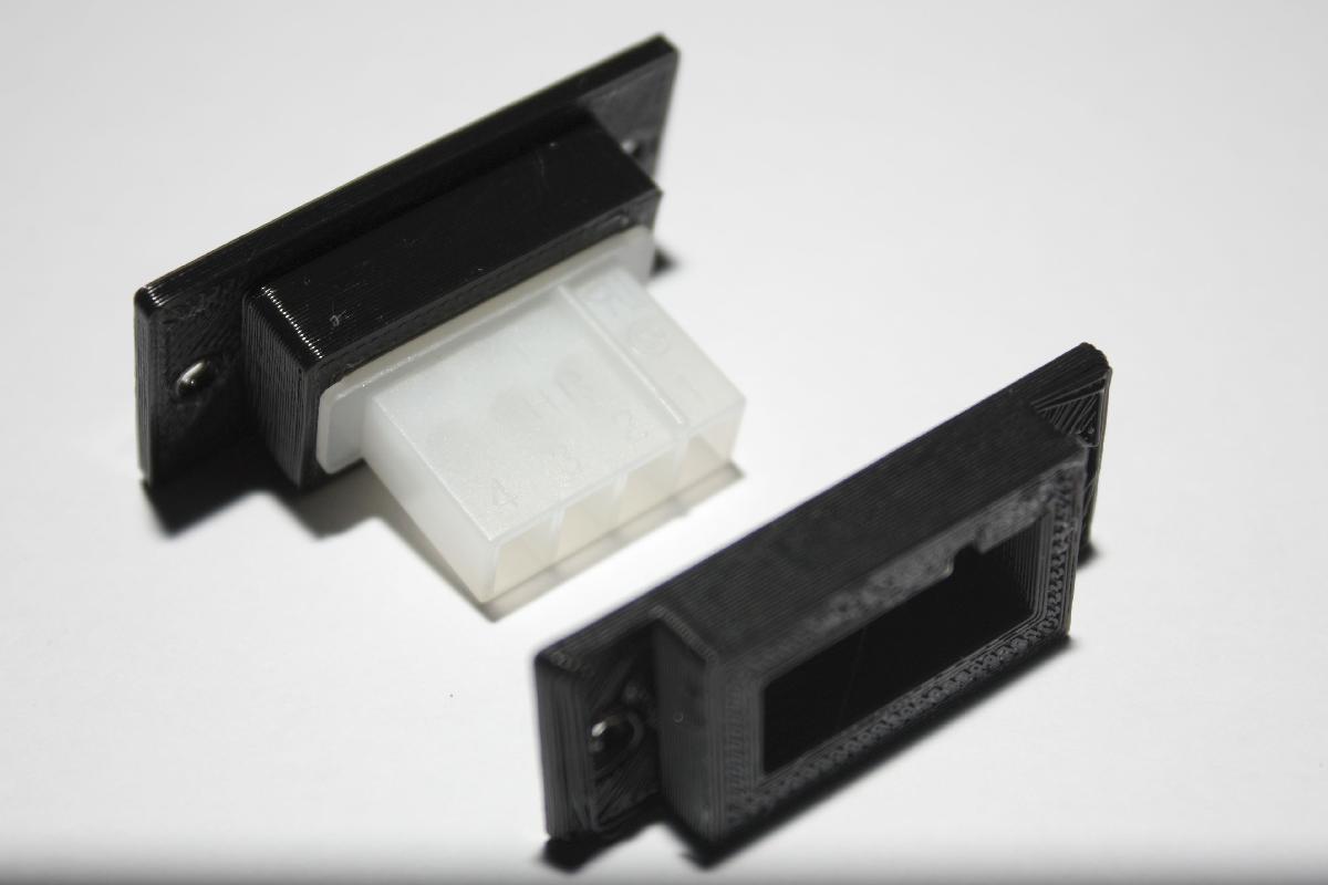 Suporte macho Molex para montagem em painel