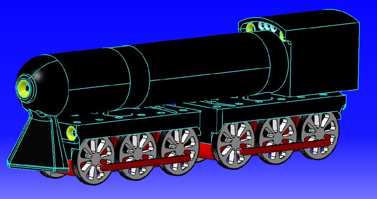 Trem a vapor compativel com Lego Duplo
