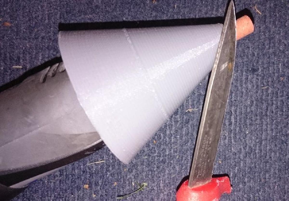 Cone de auxilio para afiacao