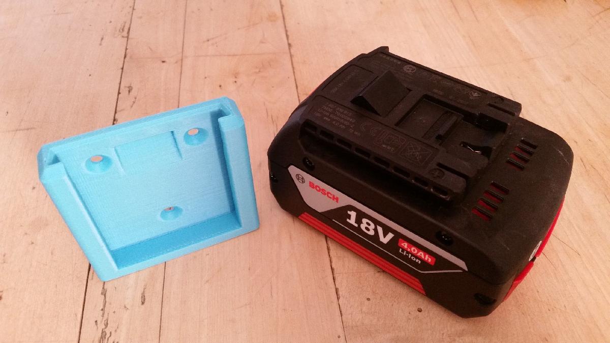 Suporte de parede para bateria BOSCH 18V / 14,4V