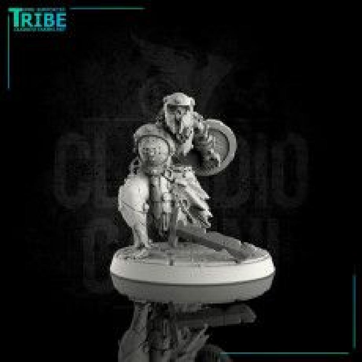 Guerreiro zumbi esqueleto nao morto com espada e escudo