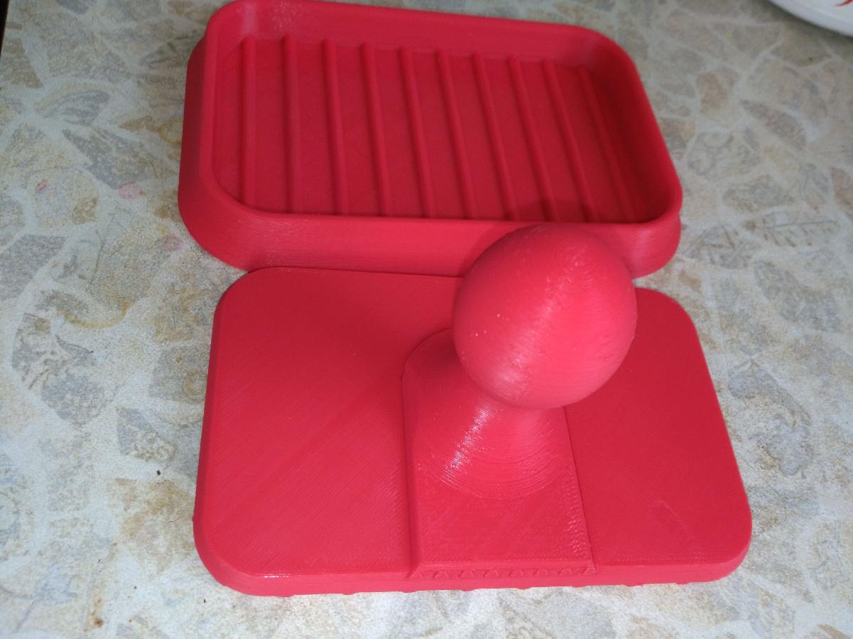 Prensa de hamburguer para pao retangular 90*140 mm
