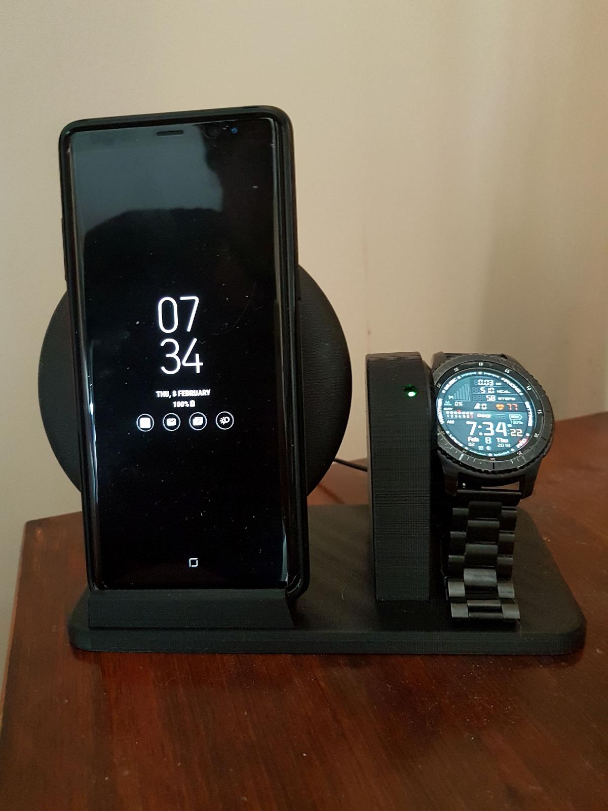 Suporte de Carregamento Sem Fio Samsung Galaxy Note 8 e Gear S3
