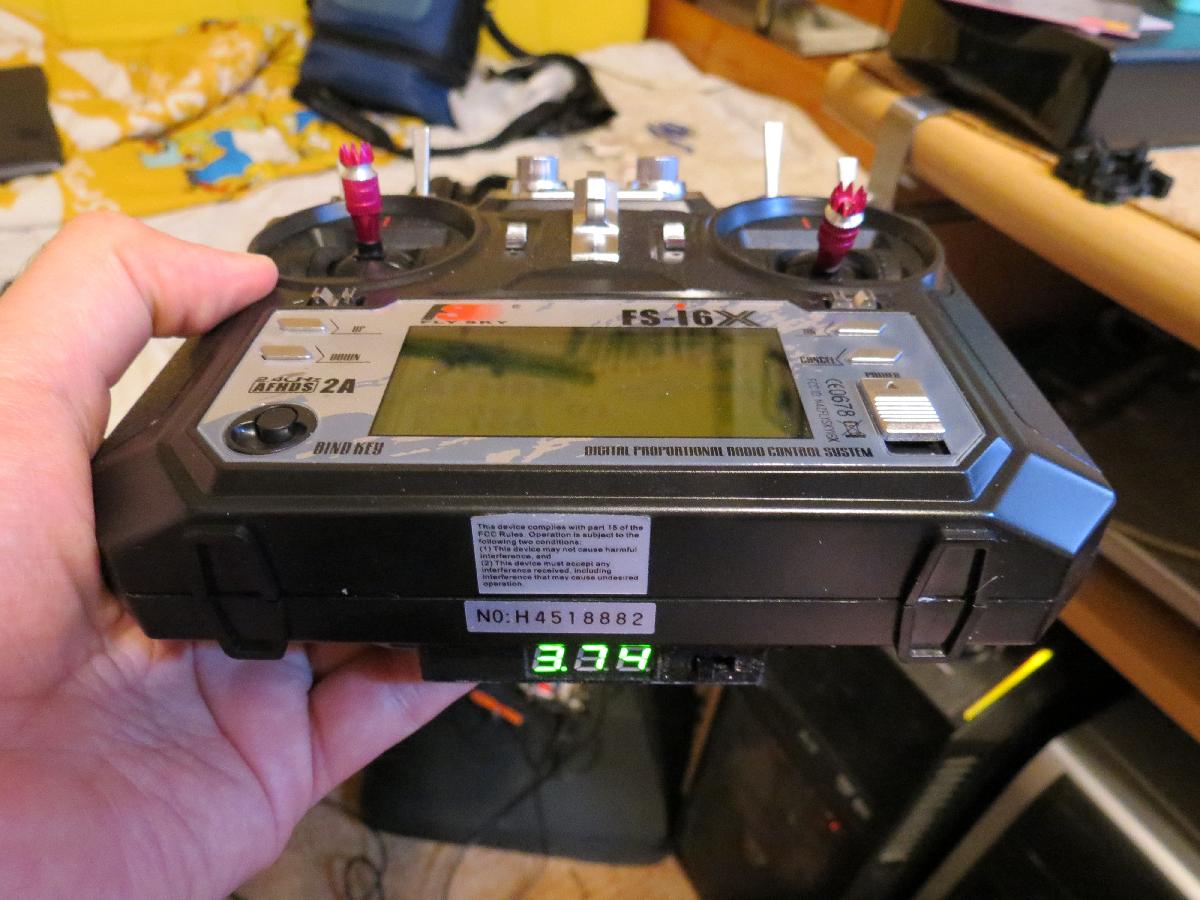 Modulo de bateria recarregavel para transmissor Flysky i6