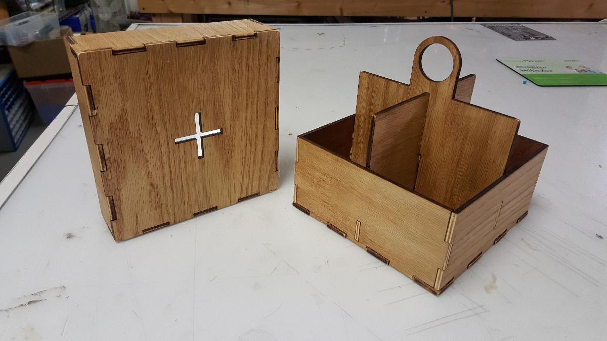 Estojo de transporte para jarro de conserva cortado a laser