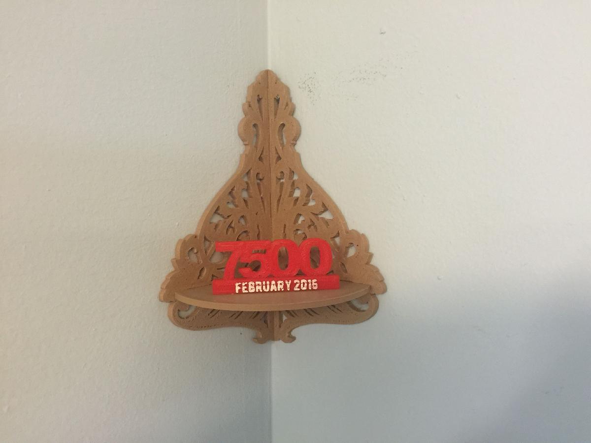 Plano de Serra de Arco Impressa em 3D para Prateleira de Canto