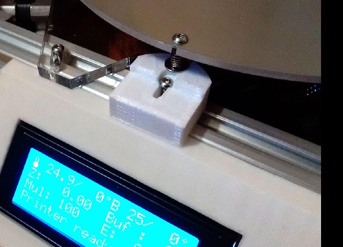 Suporte ajustavel para cama quente FolgerTech Kossel. Facil de calibrar.