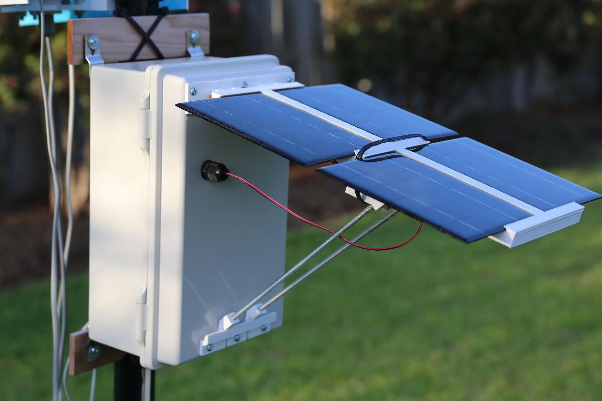 Suporte para painel solar e clipes de componentes para GroveWeatherPi