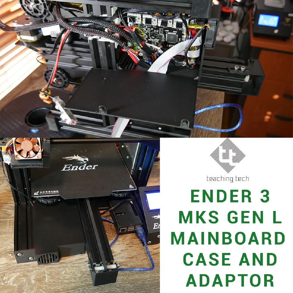 Caso e suporte do adaptador MKS Gen L para Ender 3